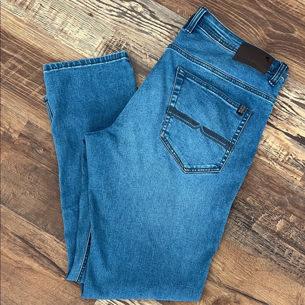 Buffalo David Bitton Men's Classic Slim Stretch Blue Jeans